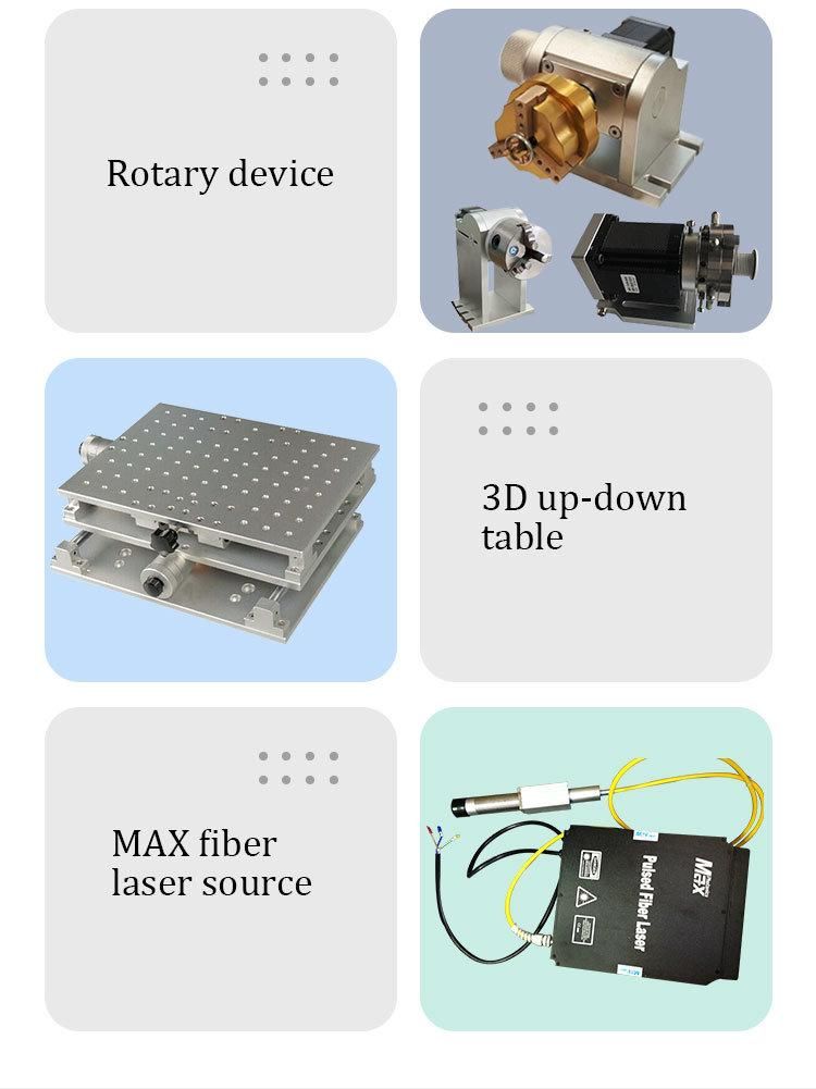 Portable Mini 20W 30W 50W 100W Fiber Laser Marker Engraver