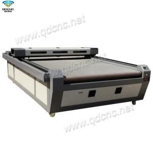 Hot Sale cloth CO2 Laser Cutting Machine with Exhaust Fan and Pipe Qd-C1620/Qd-C1625/Qd-C1630