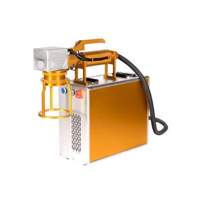 20W Handheld Bar Code Fiber Laser Marking Machine with Laser Mirror China