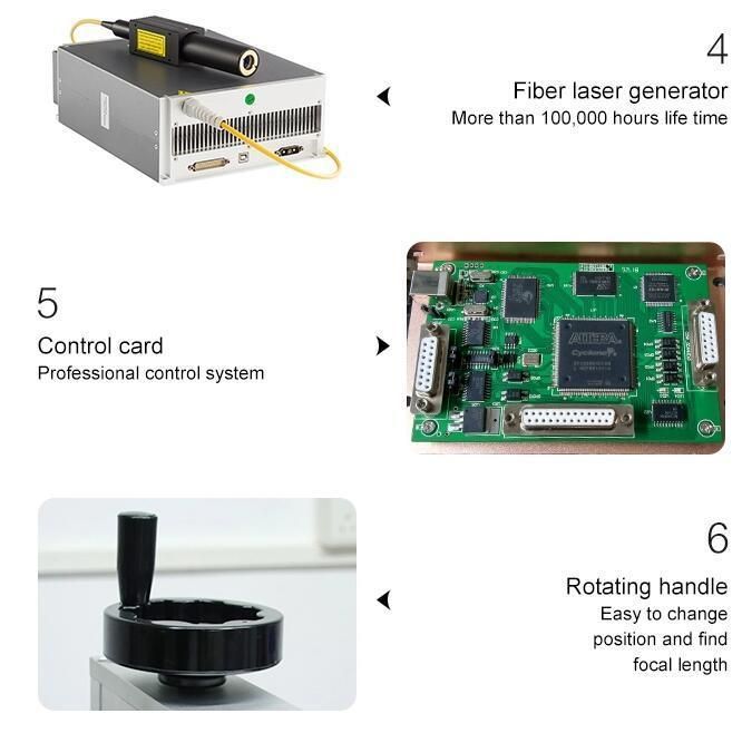 CNC Fiber Laser Marking Machine 20W for Metal Jewelry