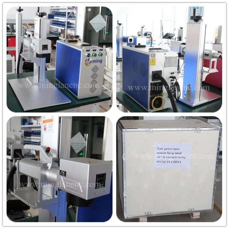 20W 30W 50W 100W Mopa Fiber Laser Marking Machine for Colorful Marking on Stainless Steel and Black Color on Oxided Aluiminum