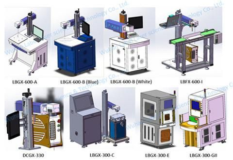 30W 60W CO2/Fiber Laser Marking Machine for Metal/Leather/Wood/Acrylic/Rubber/Plastic