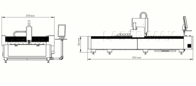 3000W Ipg Raycus Max CNC Fiber Laser Cutting Machine for Stainless Steel Carbon Steel Aluminum Metal Steel Plate Cutter