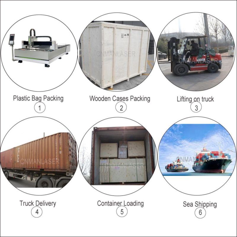 CNC Metal Fiber Laser Cutting Machine for Metal/Stainless Steel/Copper/Aluminum