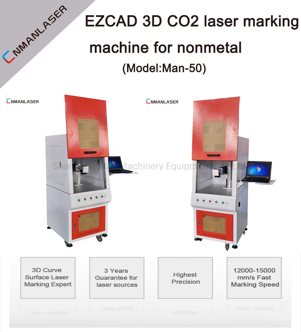 Ezcad 3D CO2 Laser Marking Machine for Nonmetal