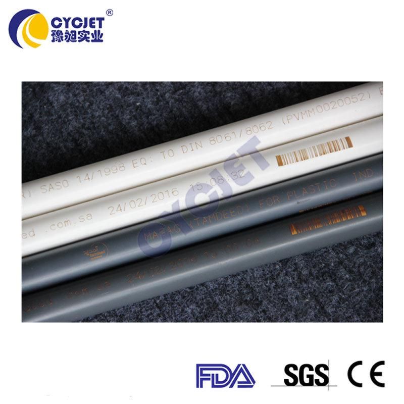 Cycjet PVC Pipes Online CO2 Fly Laser Date Code Marking Supplier