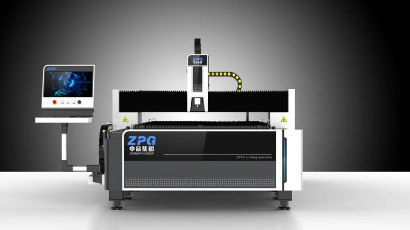 Zpg 1000W 1500W 2000W Stainless Steel Aluminum Cooper CNC Fiber Laser Cutting Machine for Carbon Steel Galvanized Sheet Metal Cutter Price