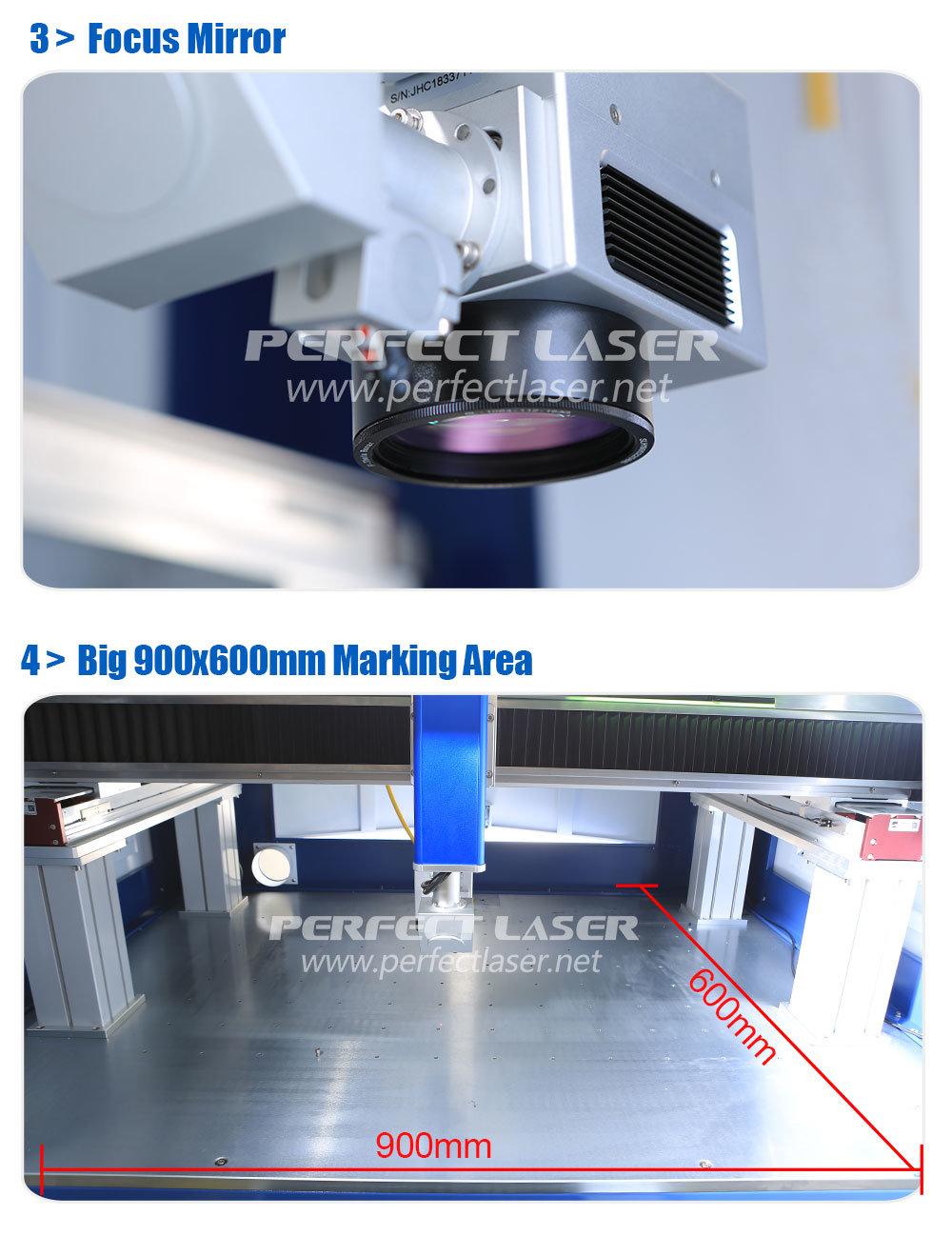 Large Format 900*600mm Fiber Laser Marking Engraving Machine for Metal
