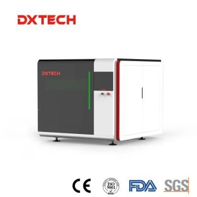 China Popular Fast Speed 1500W 1000W Small Full Cover Ipg Source Fiber Laser Cutting Machine for Sale