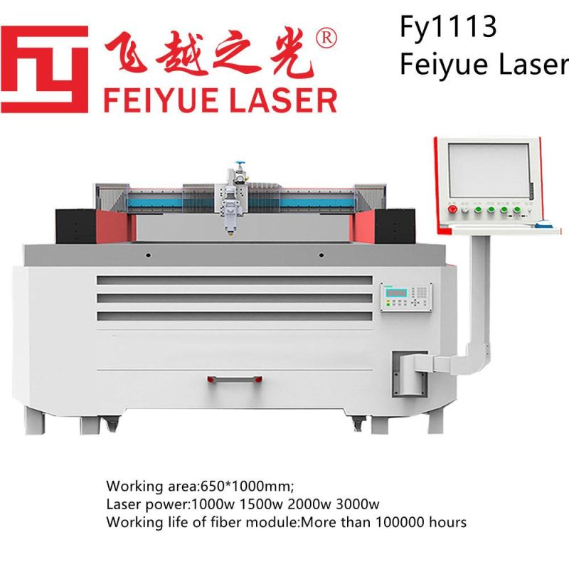 Fy1113 Feiyue High Precision Laser Cutter Stainless Steel Brass Gold Jewellery Silver Decorations Plate Sheet CNC Metal Fiber Laser Cutting Machine Equipment