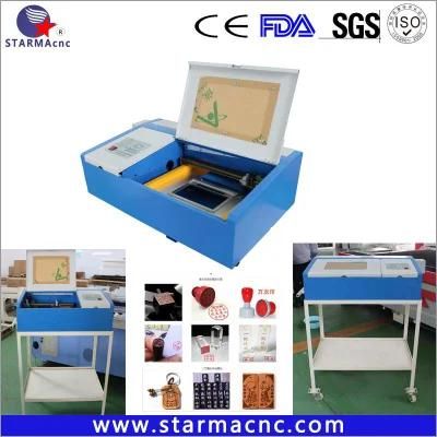 Small Type 40W CO2 Laser Engraving Machine for Hobby Stamp Acrylic Engraving