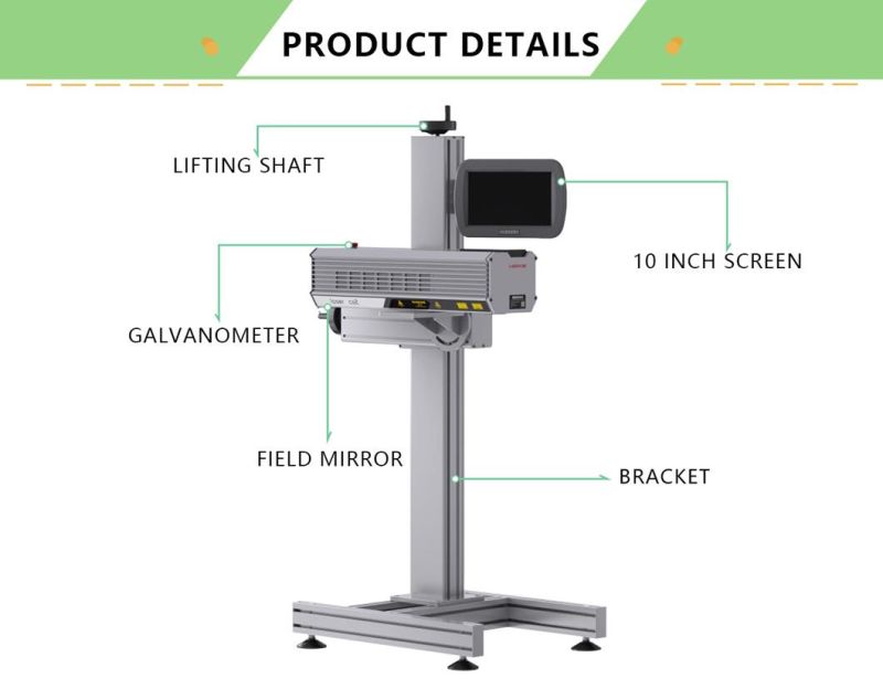 Integrated Flying Mode CO2 Laser Marking Machine for Non-Metal Material Surface Engraving