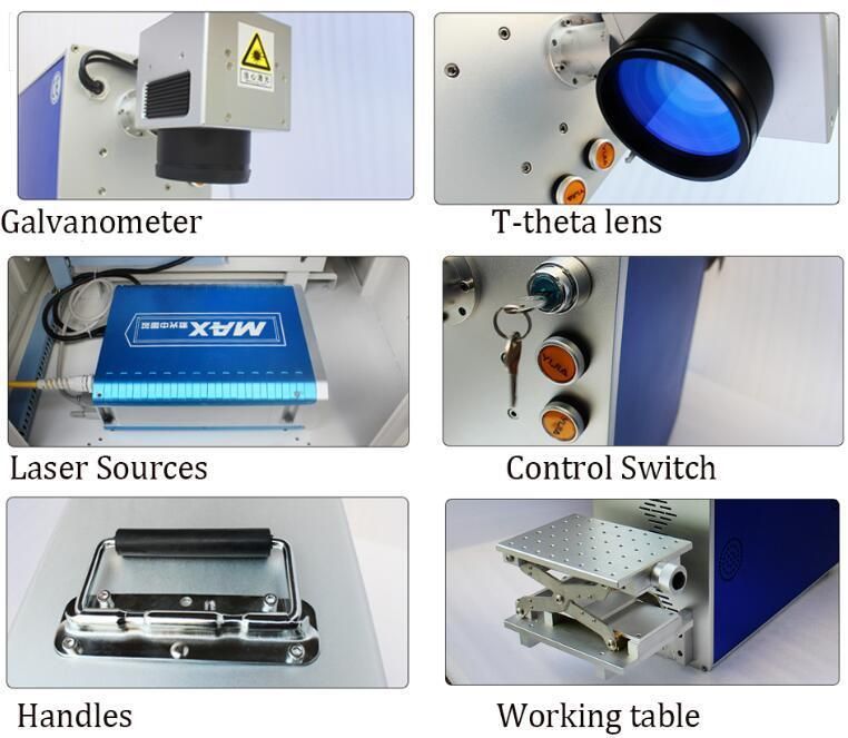 Factory Price 20W Fiber Marking Machine for Silver Gold Bracelet