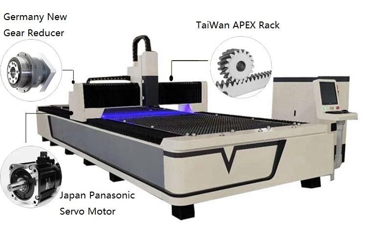 3015 Fiber Laser Cutting Machine 2000W Laser Power Hxf3015m