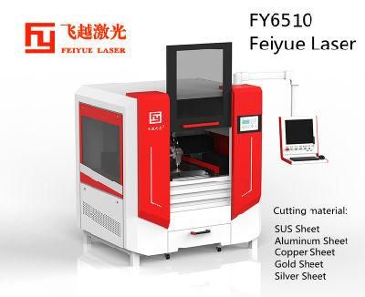 Fy6510 Feiyue Fiber Laser Cutter Machines Metal Plate CNC Precision Metal Stainless Steel Aluminum Sheet Metal Laser Cutting Machine