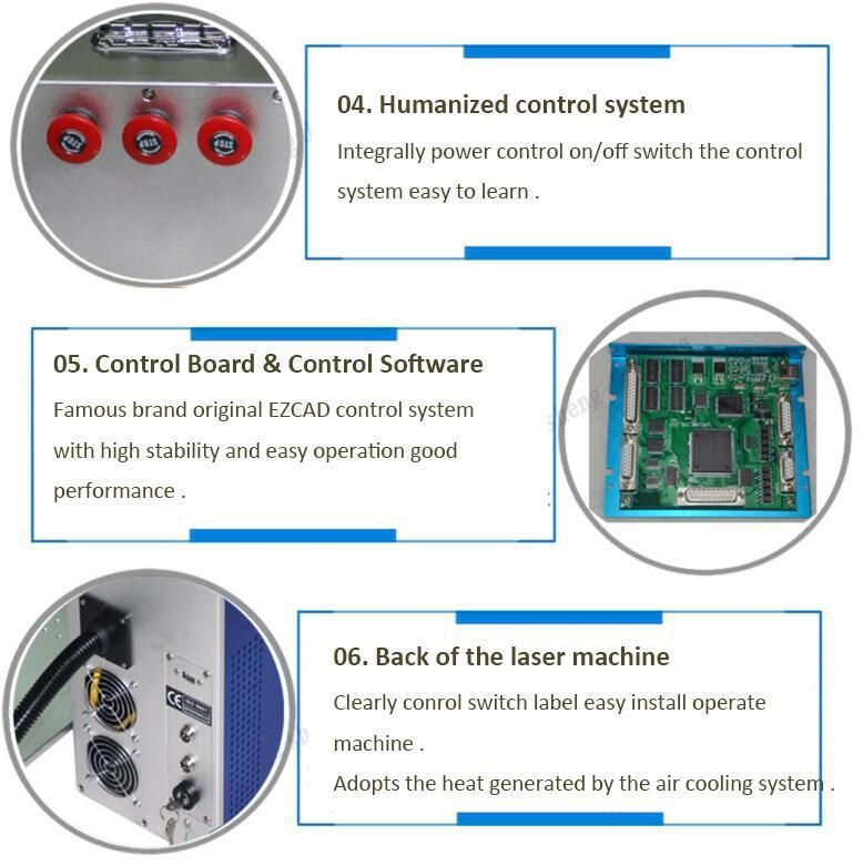 Fiber Laser 20W Making Machine for Serial Number Name Plate