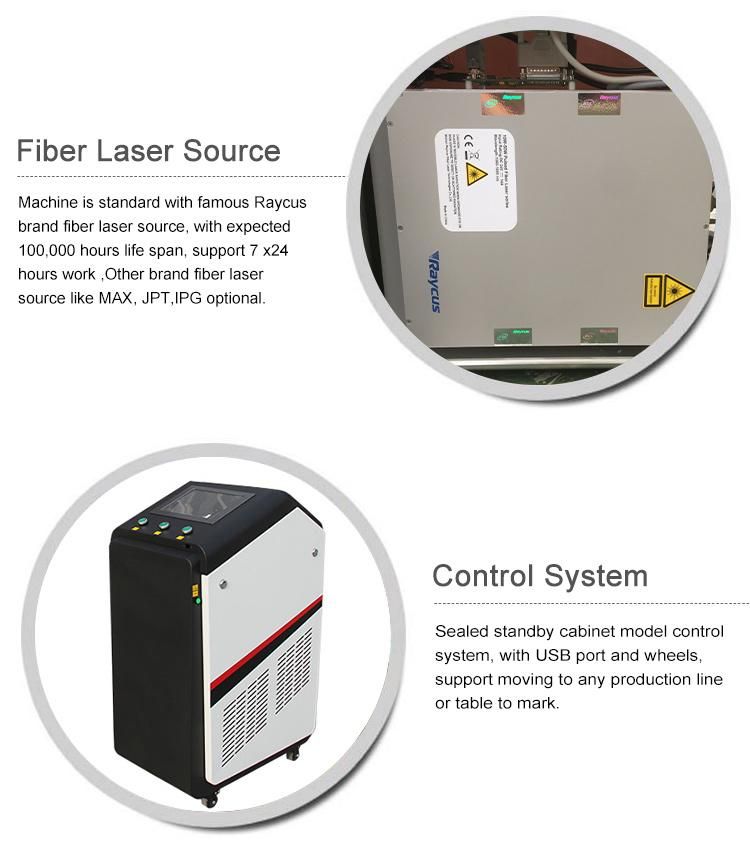 High Speed Production 50W Fiber Laser Marking Machine for Batch Marking Work