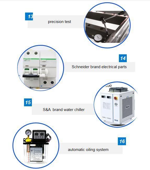 500W 750W 1000W CNC Sheet Metal Cutter Fiber Laser Cutting Machine for Iron Ss Copper Aluminum Metal Materials 1325 Laser Fiber Machines