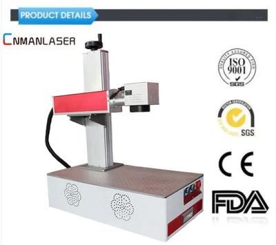 Metal and Plastic Fiber Laser Marking Machine with Safety Cover