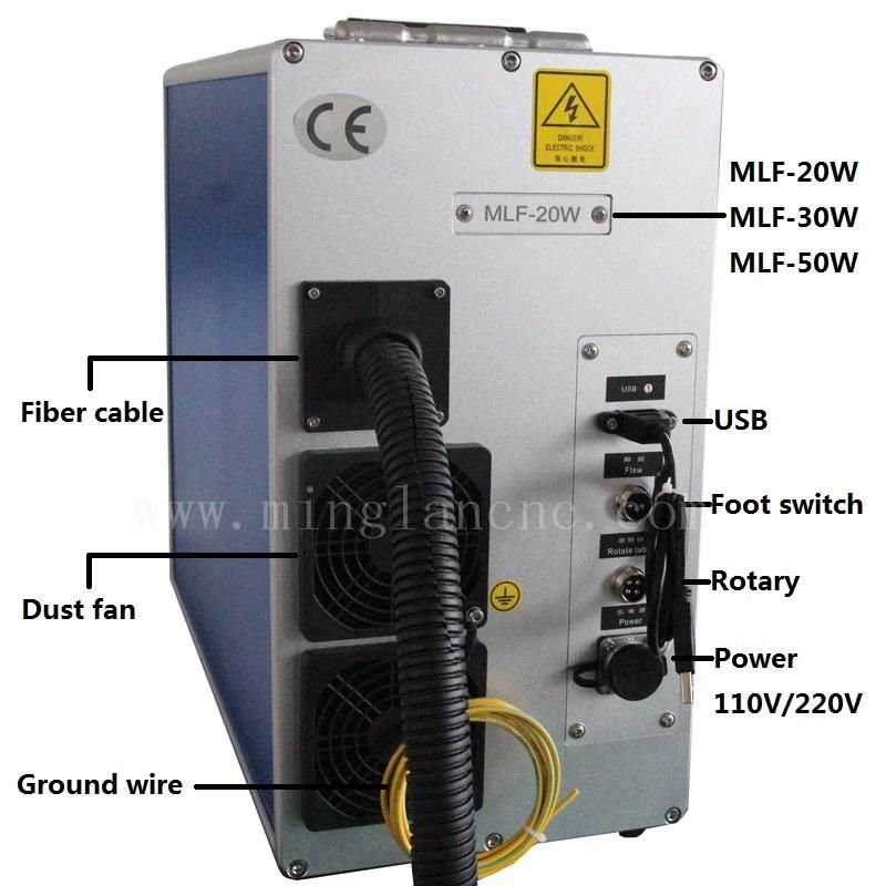 Fiber Laser Marking Engraving Machine for Metal/Plastic/Rubber/PVC