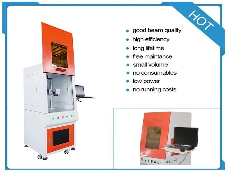30W Desktop Fiber Laser Printing Marking Machine for Gold Silver Jewelry