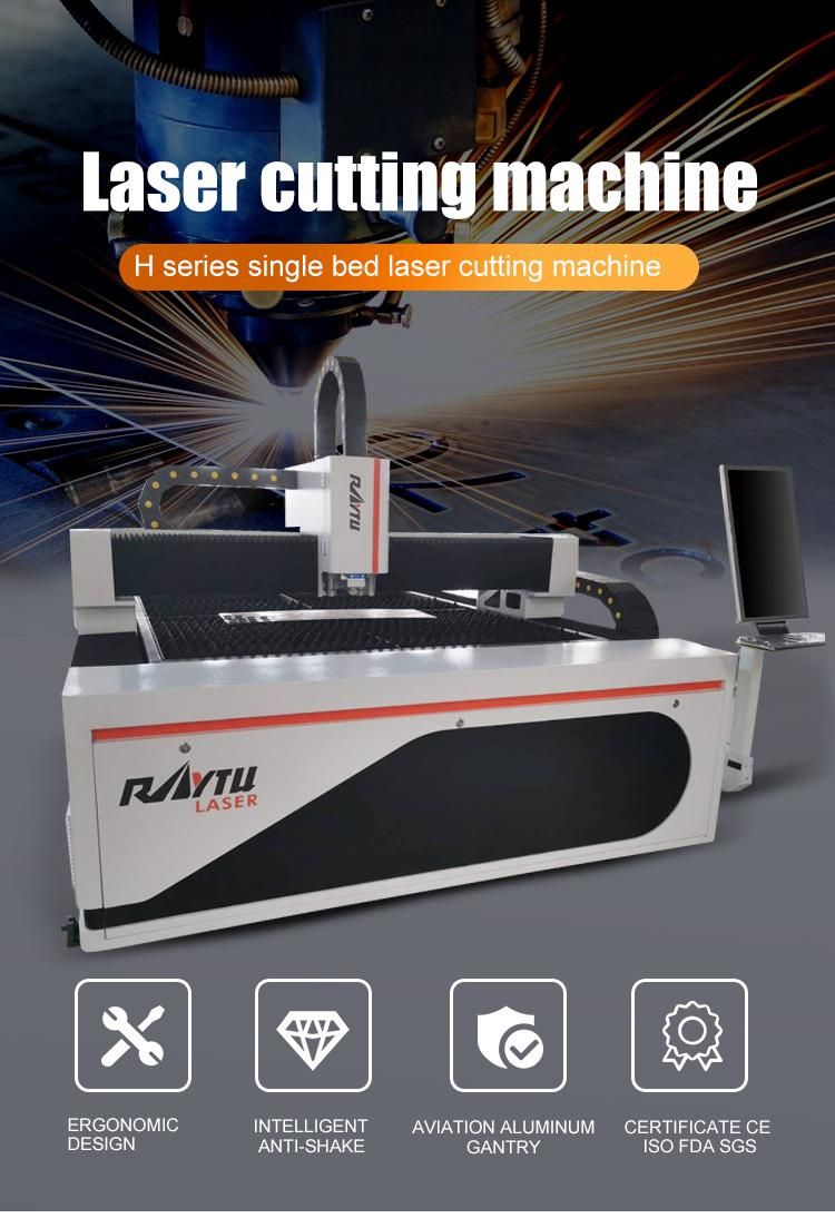 500W Raycus Fiber Laser Sheet Metal Cutting Machine Price