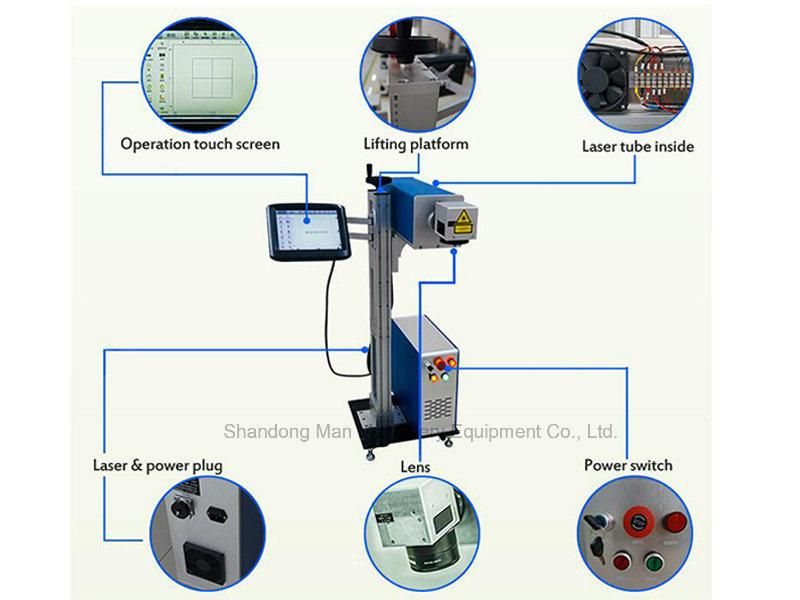 3 Years Warranty Fiber Laser Marking Machine with Ce FDA