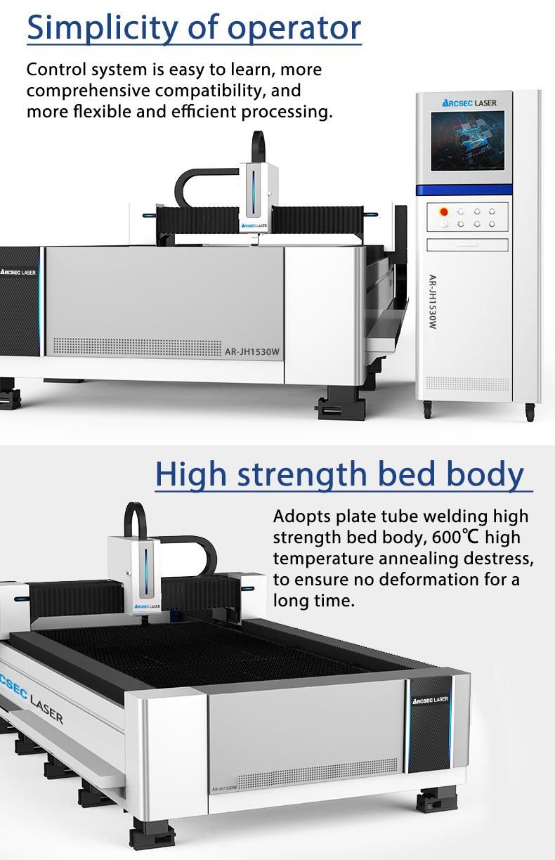 2000 Watt Manufacturing Metal Fiber Laser Cutting Machines 3000*1500mm