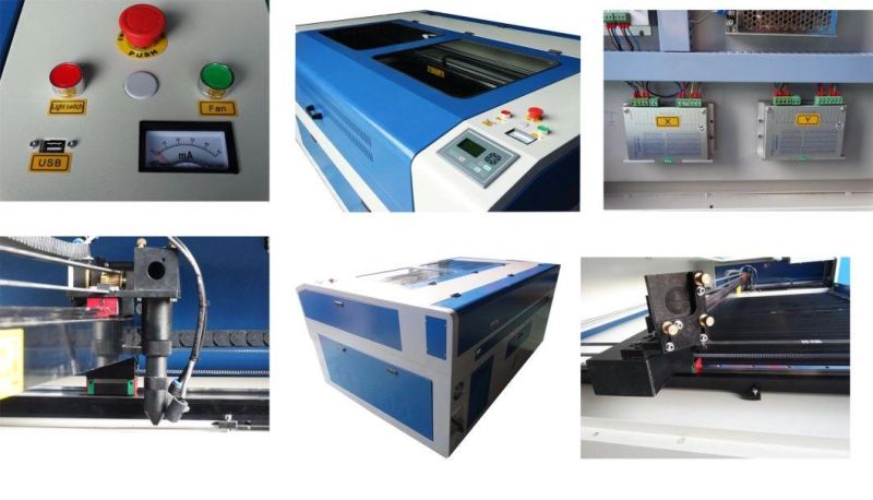 Nonmetal Materials CO2 Laser Cutter 80W Small Power Cutting Machine