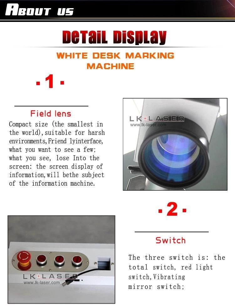 10W 30W 50W CO2 Laser Marking Machine for Acrylic/ Leather / Wood