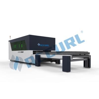 750W CNC Aluminum Sheet Metal Fiber Laser Cutting Machine