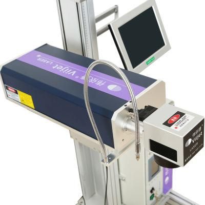 High Speed Coding Machine on-Line UV Laser Marking Machine Engraving Machine Laser Coding on Facial Mask Bag/Plastic Bag