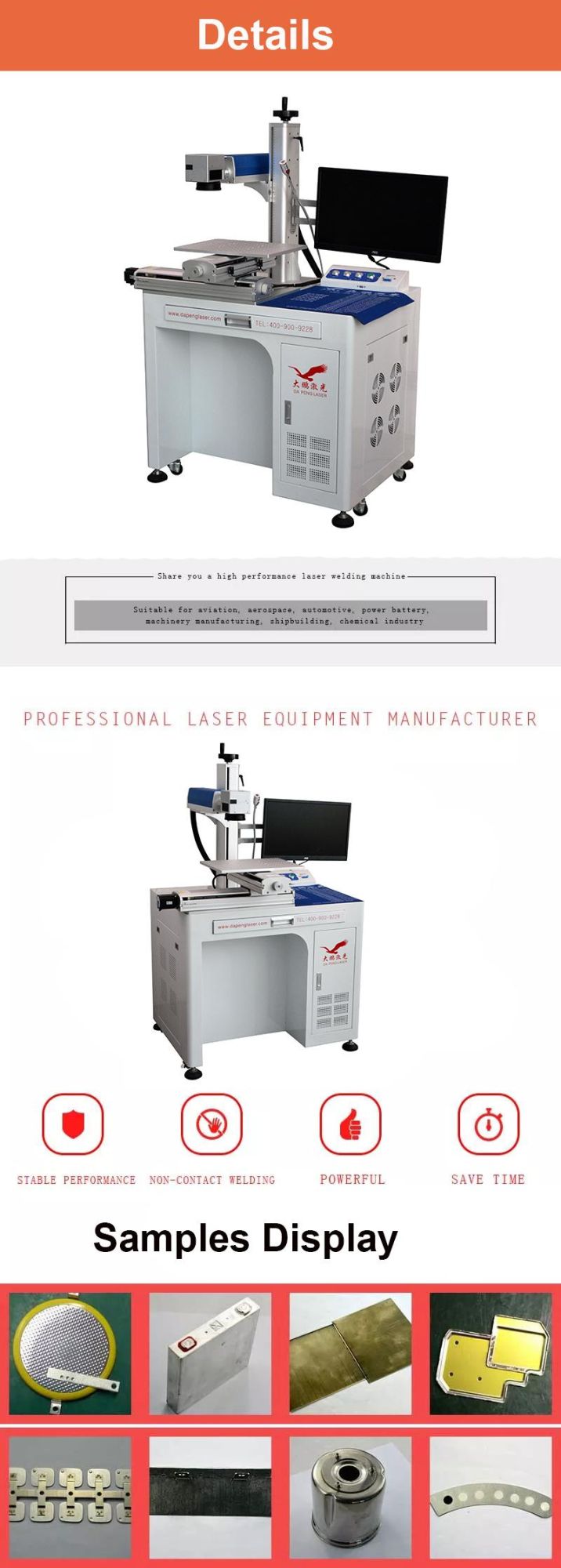 Mopa Fiber Laser Welding Machine Welder Machines