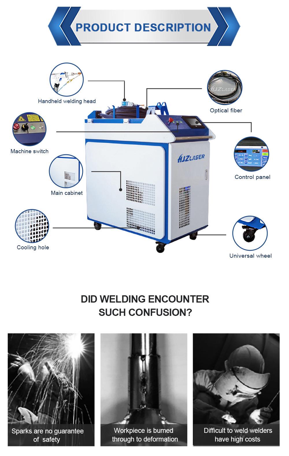 Handheld Laser Welding/Welder Machine for Aluminum Stainless Steel