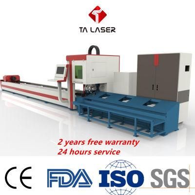 China Manufacturer Metal Pipe Fiber Laser Cutting Machine for Steel / Brass / Aluminum