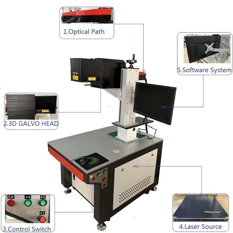 3D Marking Factory Sells Cylindrical Circular Picture Engraving Laser Marking Machine