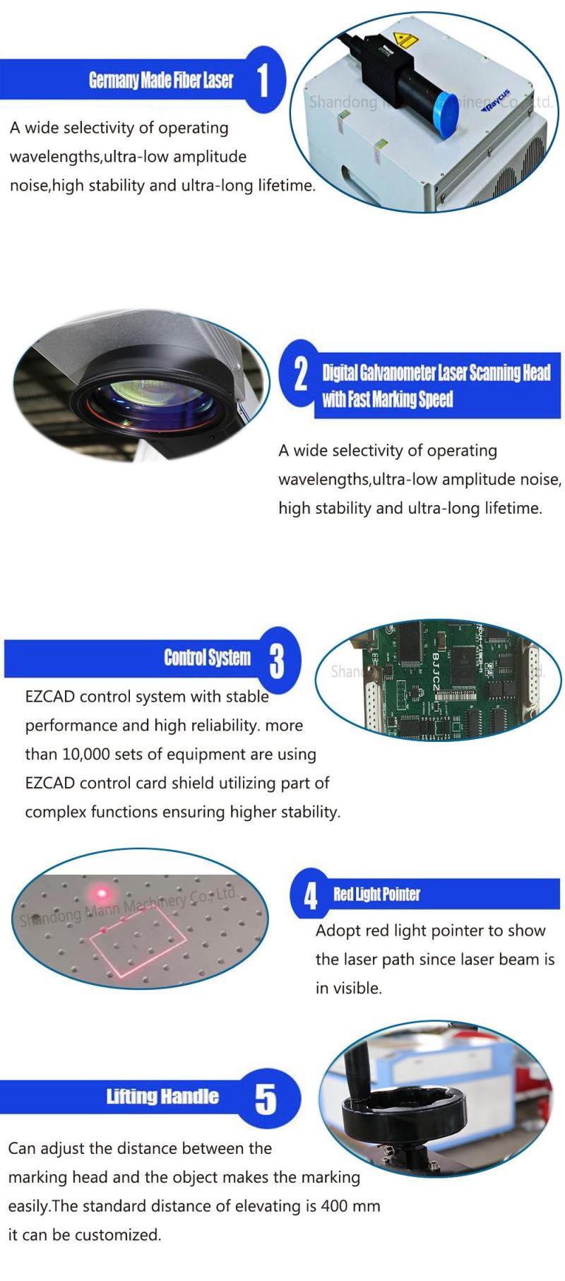 30W Laser Mark/Marking/Marker/Engraver Machine for Marble