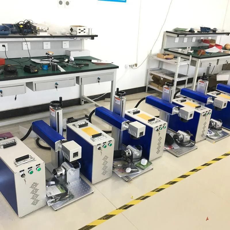 Raycus Ipg 20W 30W 50W Color Mini Portable Fiber Laser Marking Machine for Jewelry Metal Bearingwatche Ring