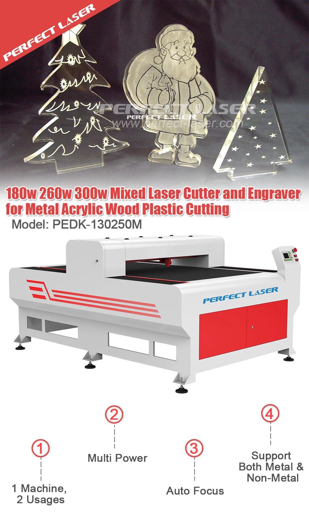 180W/260W/300W Mix CO2 Laser Cutting Machine for Both Metal and Non-Metal Materials