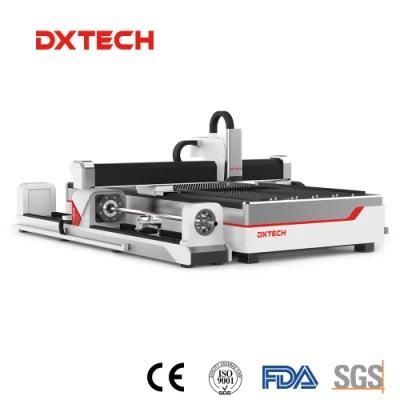 Tube and Plate CNC Metal Fiber Laser Cutting Machine for Stainless Steel, Iron, Aluminum with Powerful Servo Motor