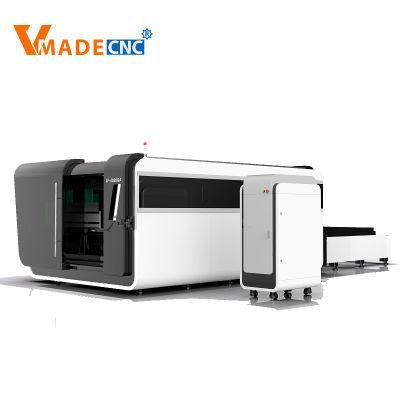 Enclosed 5000W Fiber Laser Metal Cutting Machine with Protective Cover