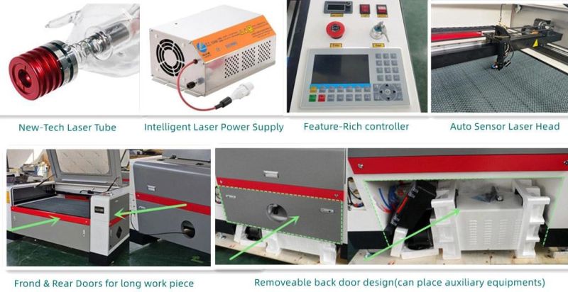 CO2 CNC Laser Engraving Machine for Wood Acrylic Plastic Leather Cutting Flc9060 1390 1512