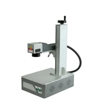 50W Desktop Fiber Laser Marking Machine for Metal Cans Engraving