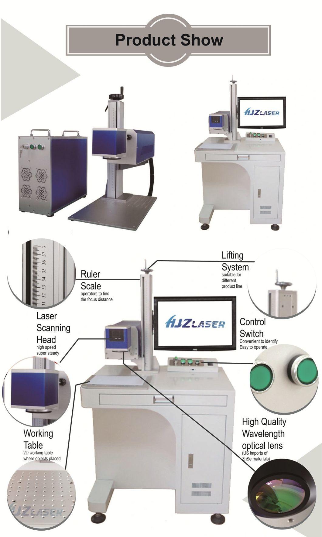 10W 30W 60W Galvo CO2 Laser Coding Machine for Nonmetal