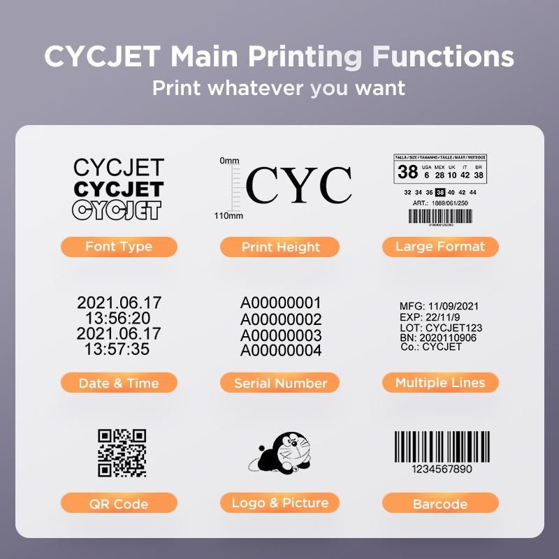 Cycjet Lf30f High Speed Laser Marking Machine for Plastic Pipes