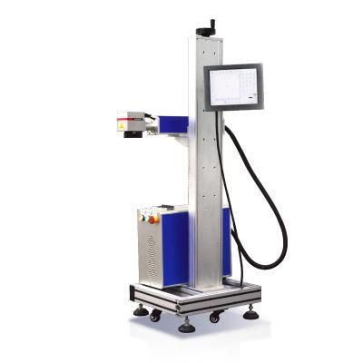 30W Fiber Circuit Board Caret PCB Marking Flying Laser Marking Machine with Conveyor Belt