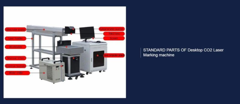 Hot CO2 Laser Marking Machine for Nonmetal Logo Printing 80W