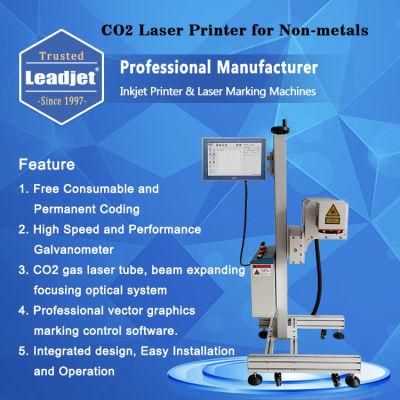 CO2 Laser Marking Printer Expiry Date Batch Number Coding Machine