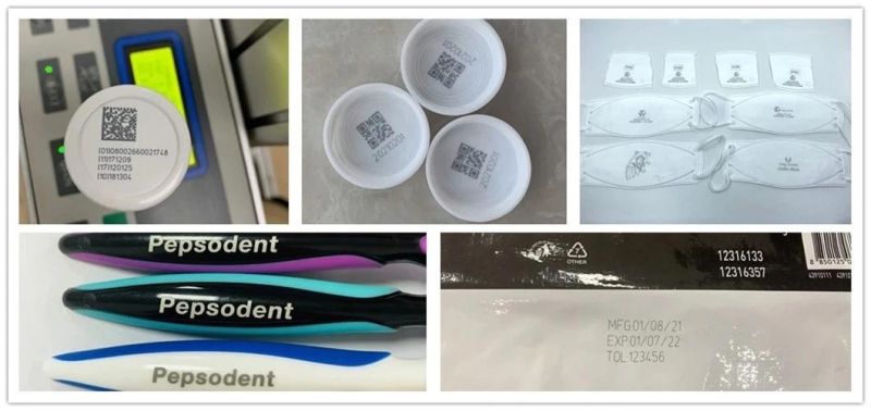High Speed Automatic 5W Fly UV Laser Marking Printing Machine for Mask, Plastic Metal with CE Certification