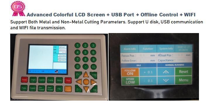 CO2 Metal Nonmetal Wood Laser with Auto Focus Flc1310A